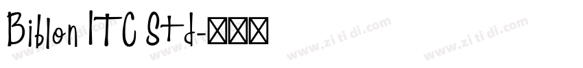 Biblon ITC Std字体转换
